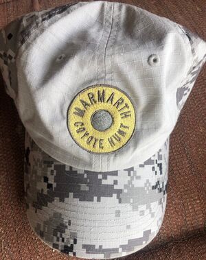 Marmarth Coyote Hunt Sports Baseball Cap Gray Cammo Cloth Strapback Hat